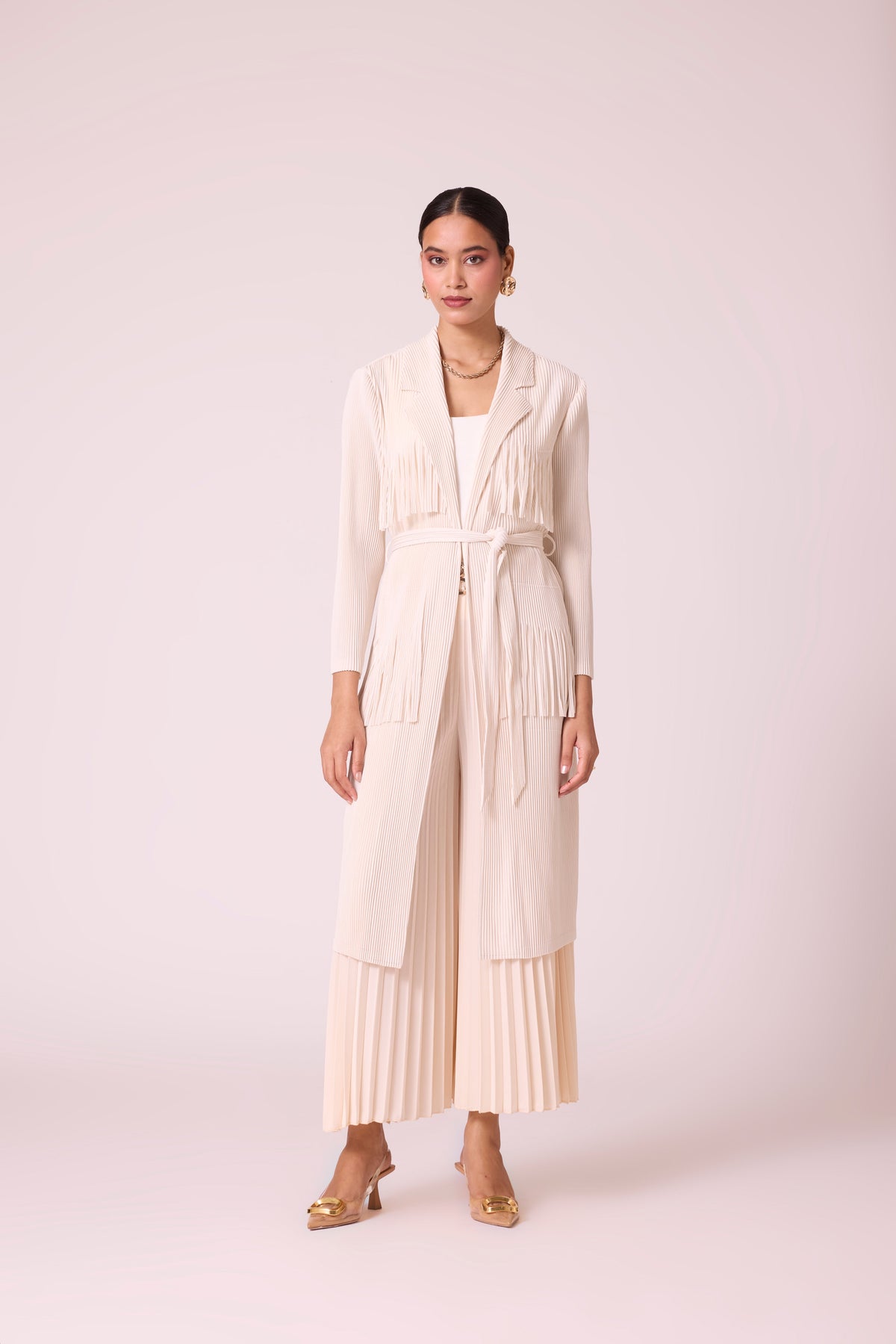 Morgan Fringe Jacket - Ivory