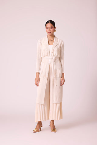 Morgan Fringe Jacket - Ivory