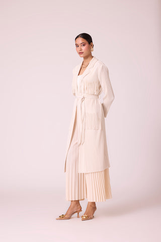 Morgan Fringe Jacket - Ivory