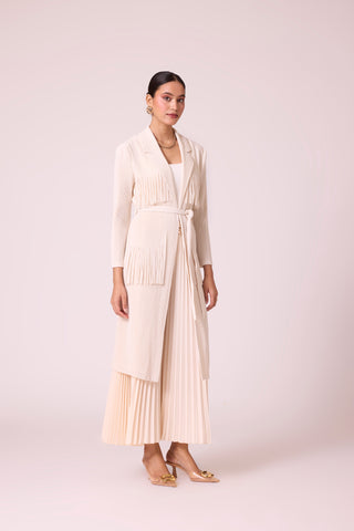 Morgan Fringe Jacket - Ivory