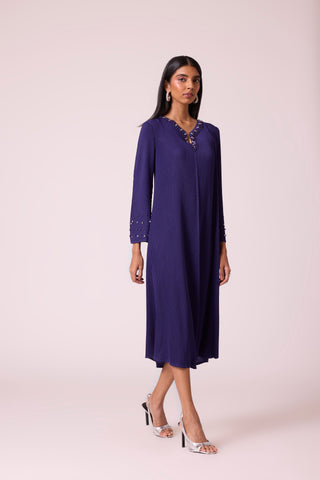 Theona Dress - Deep Purple