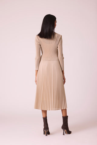 Lillian Wrap Dress - Beige