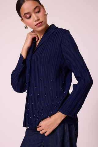 Augusta Top - Navy Blue