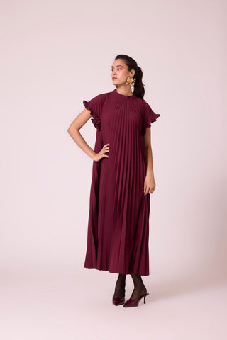 Celeste Dress - Burgundy