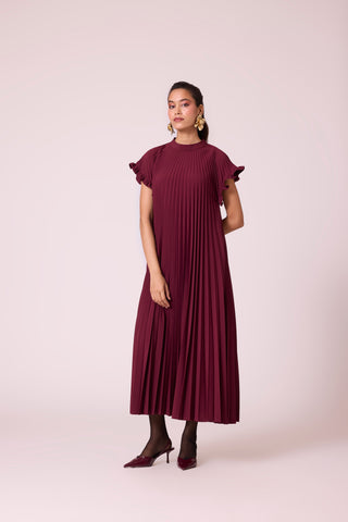 Celeste Dress - Burgundy