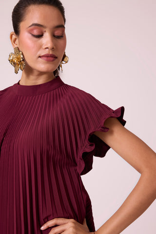 Celeste Dress - Burgundy