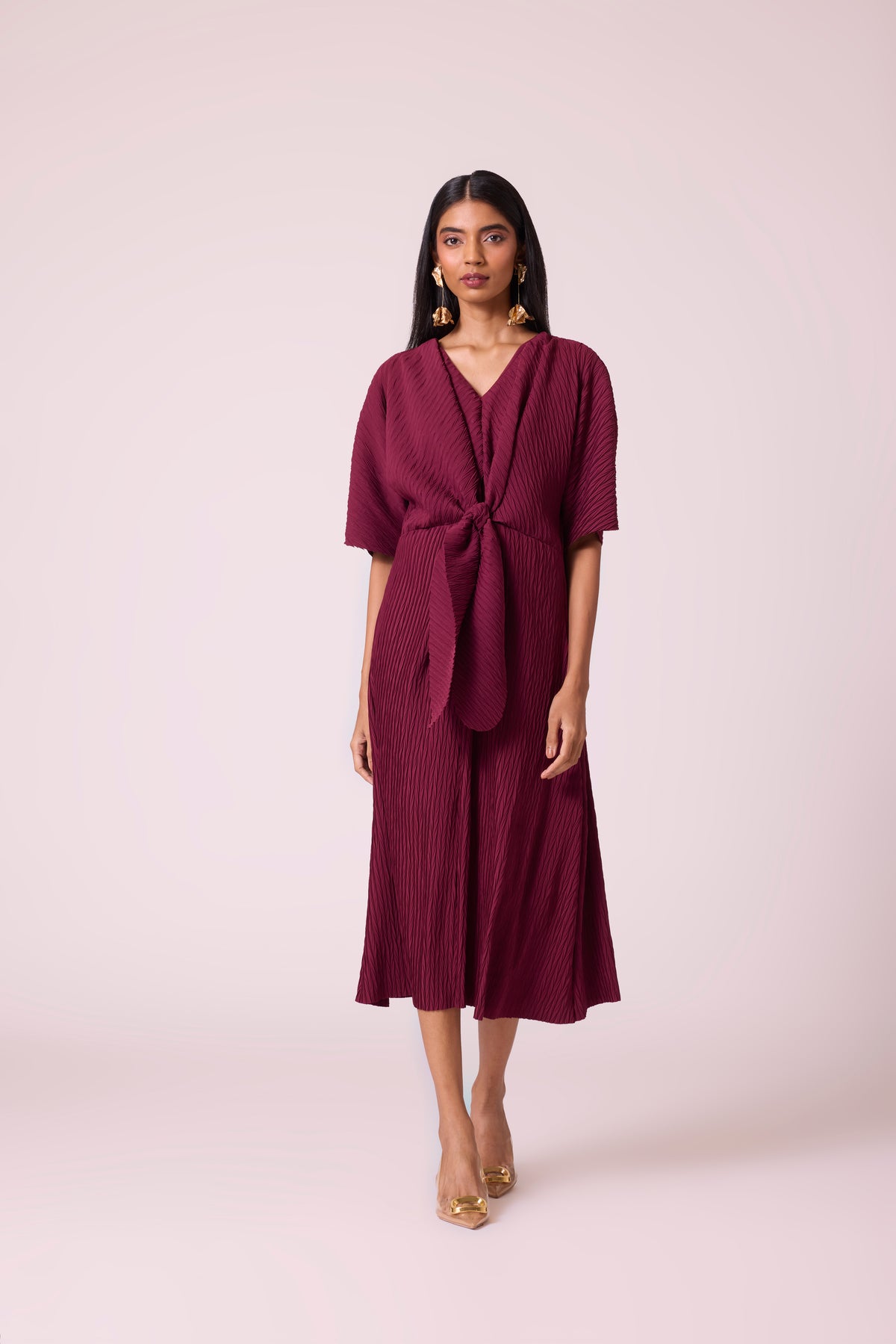 Mia Dress - Burgundy