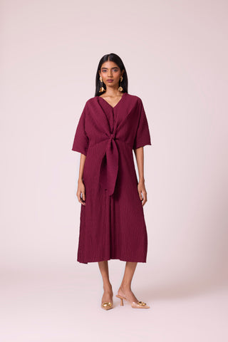 Mia Dress - Burgundy