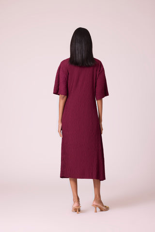 Mia Dress - Burgundy