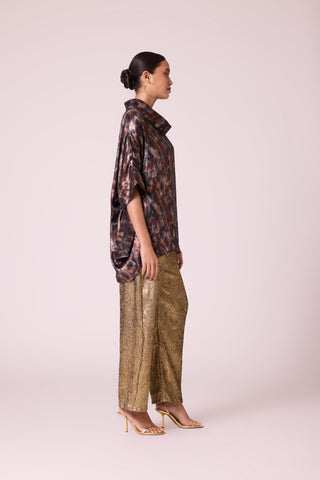 Jasmine Top - Metallic Black