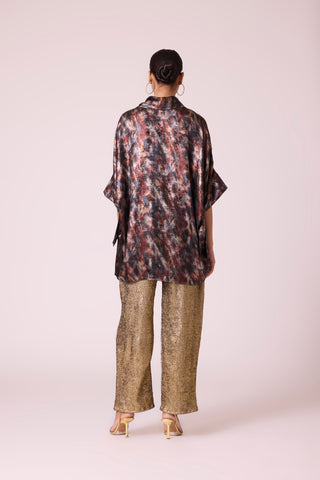 Jasmine Top - Metallic Black