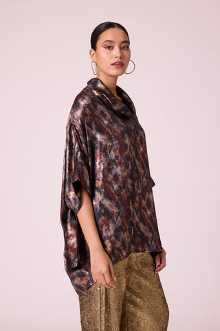 Jasmine Top - Metallic Black