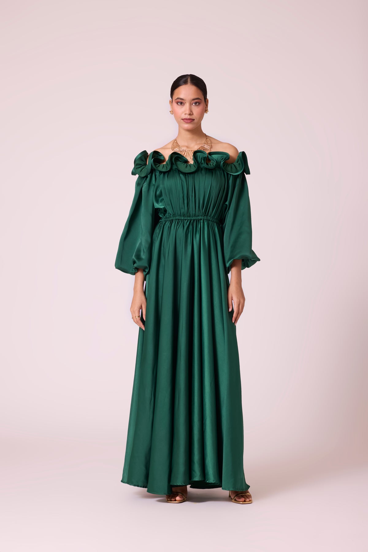 Madeline Dress - Emerald Green