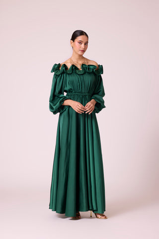Madeline Dress - Emerald Green