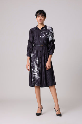 Skylar Shirt Dress - Black