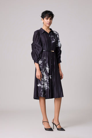 Skylar Shirt Dress - Black