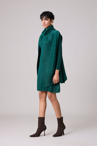 Morgan Overlay Dress - Dark Green