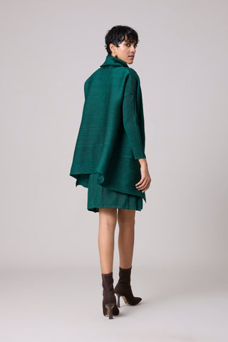 Morgan Overlay Dress - Dark Green