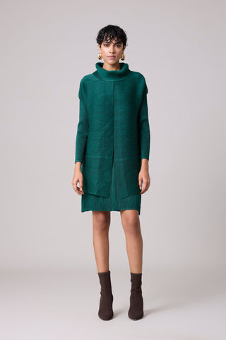 Morgan Overlay Dress - Dark Green