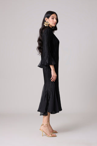 Briana Velvet Dress - Black