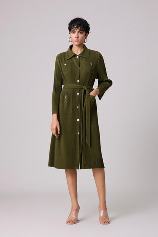 Mirin Dress - Military Green