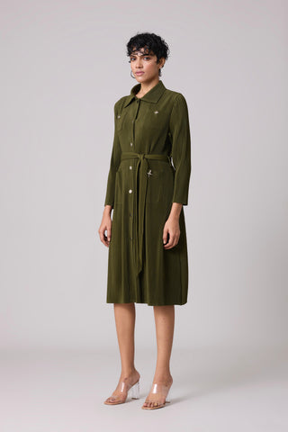 Mirin Dress - Military Green