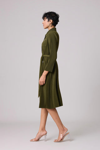 Mirin Dress - Military Green