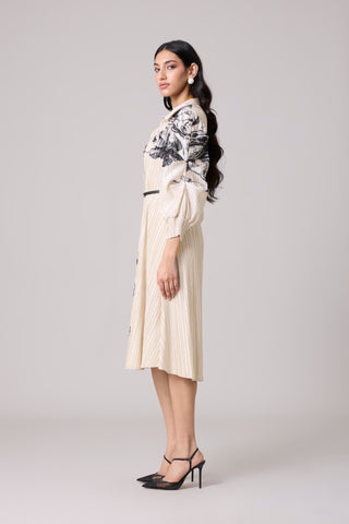 Skylar Shirt Dress - Ivory