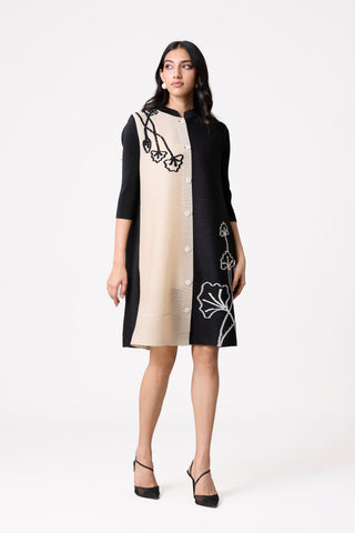 Estele Dress - Black & Ivory