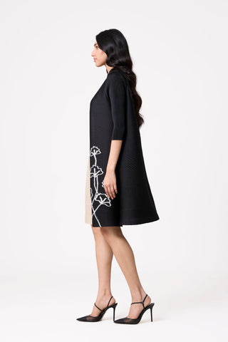 Estele Dress - Black & Ivory