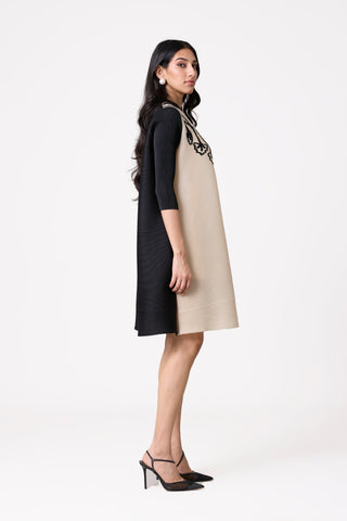 Estele Dress - Black & Ivory