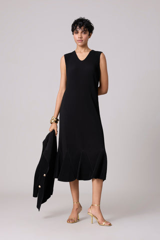 Katya Overlay Dress - Black