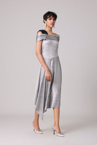 Tabita Textured Metallic Dress