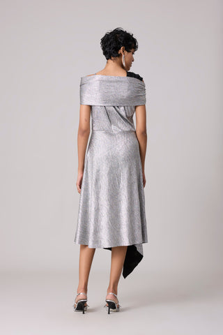 Tabita Textured Metallic Dress