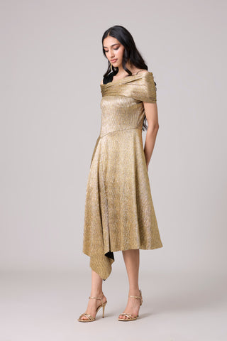 Tabita Textured Metallic Dress