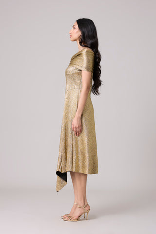 Tabita Textured Metallic Dress