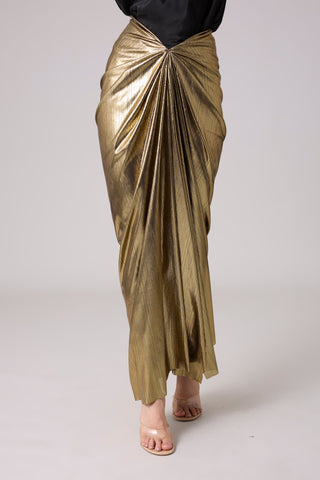 Antonia Metallic Skirt