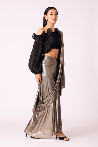 Lila Drape Saree