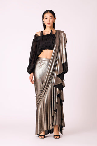 Lila Drape Saree