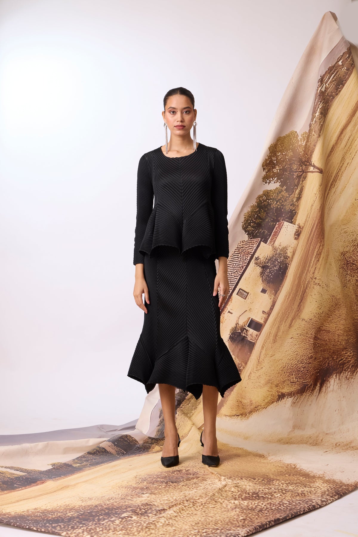 Amiele Skirt Set - Black