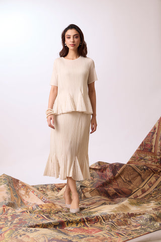 Briana Skirt Set - Ivory