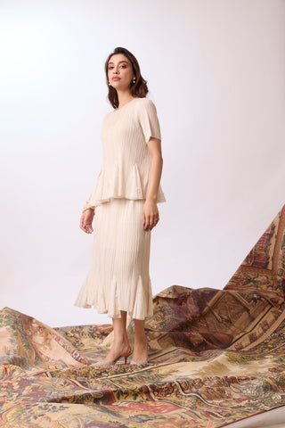 Briana Skirt Set - Ivory