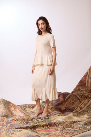 Briana Skirt Set - Ivory