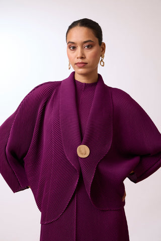 Violetta Dress - Wine Purple