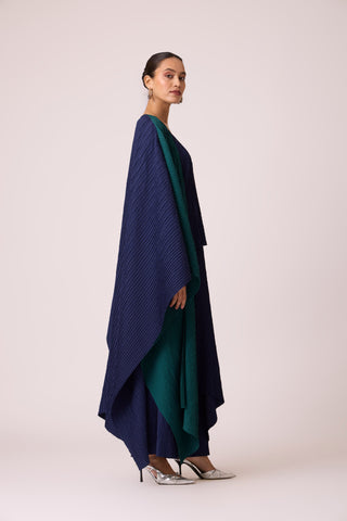 Kayla Overlay - Navy + Green