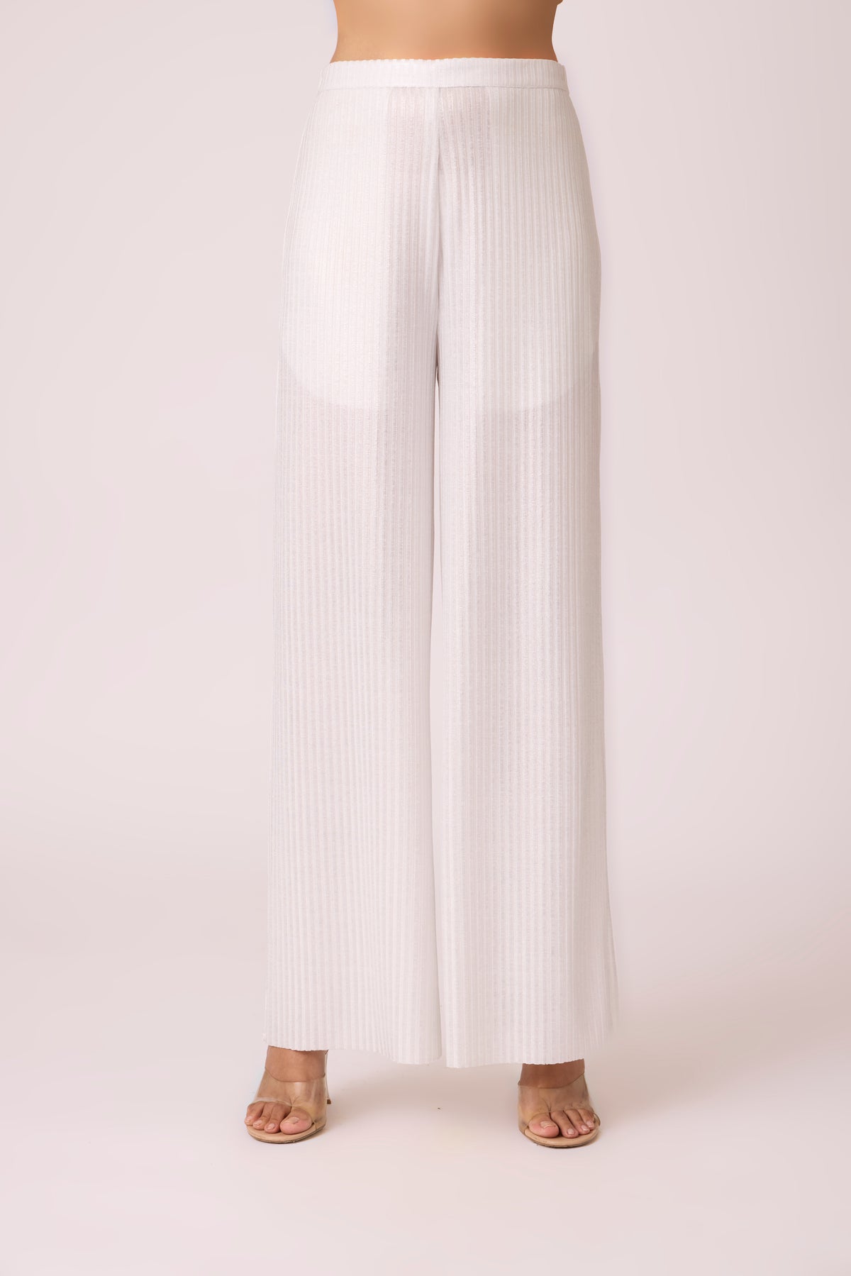 Fiona Pant - Silver White