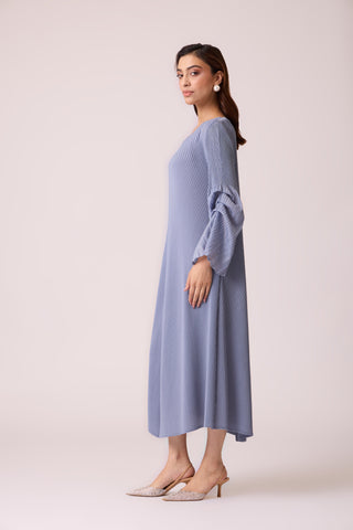Meredith Dress - Steel Blue