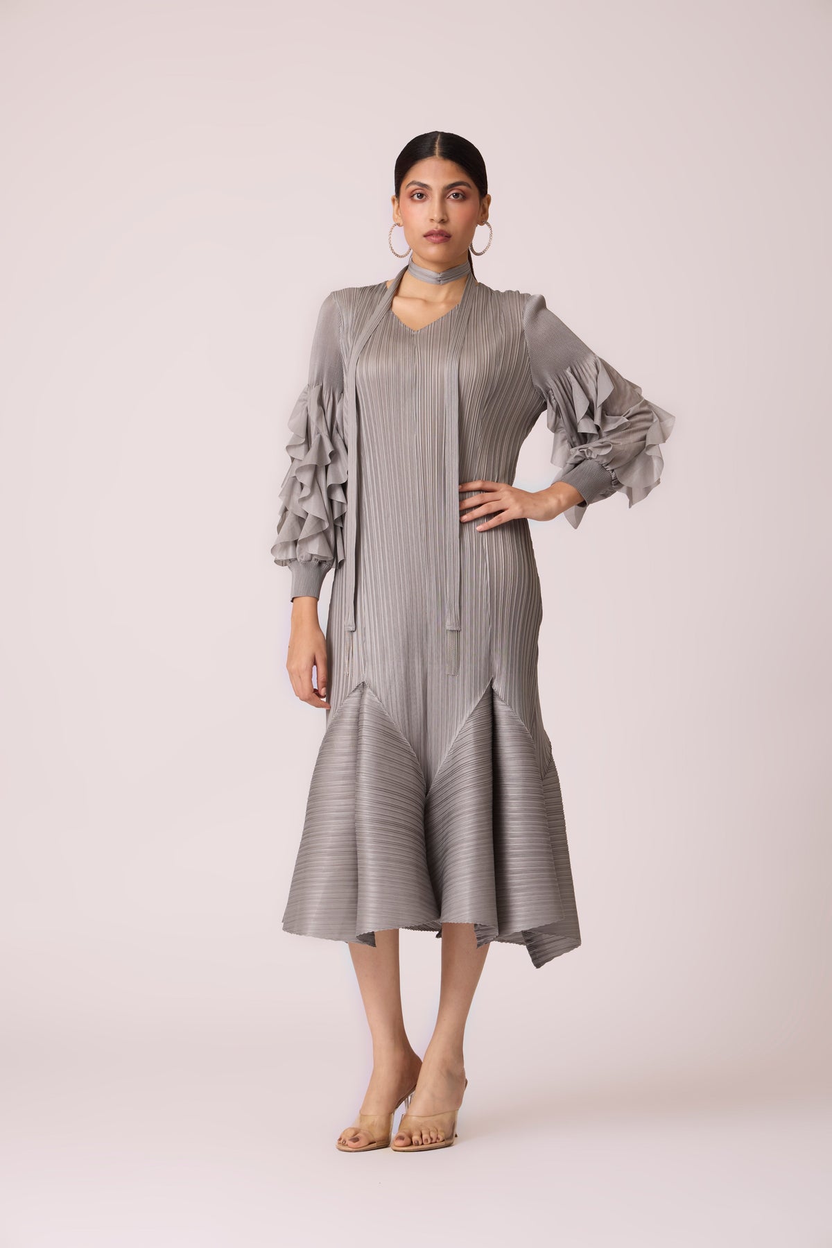 Florelle Dress - Stone Grey