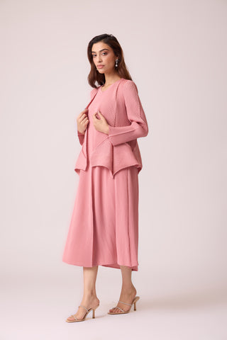 Cara Overlay Dress - Pink