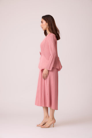 Cara Overlay Dress - Pink